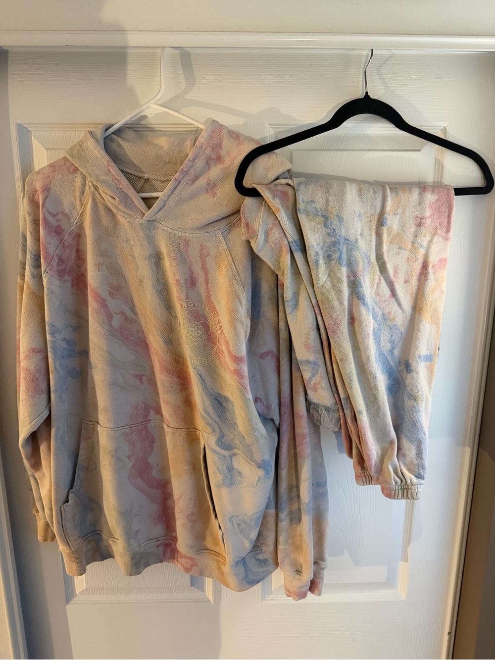Camp High Energy Is Love Tie Dye Hoodie 2XL + Bonus pants